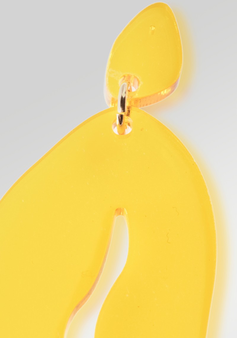 Vanto - Ohrringe Kim Transparent Yellow