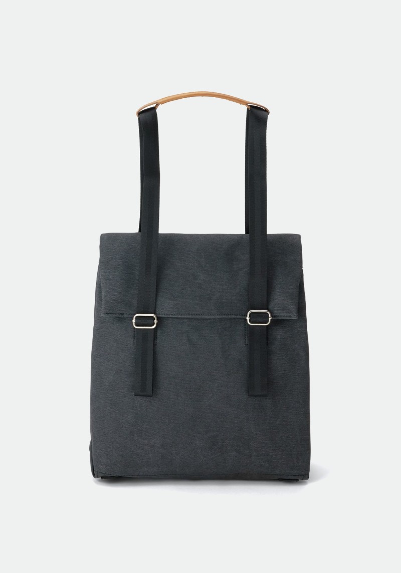 Small Tote Organic Washed Black