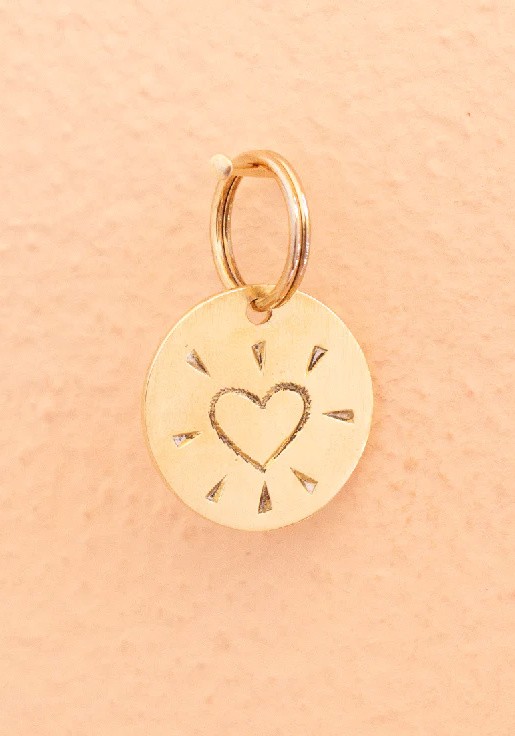 YOOMEE - Schlüsselanhänger Key Tag Mini "Heart" Gold