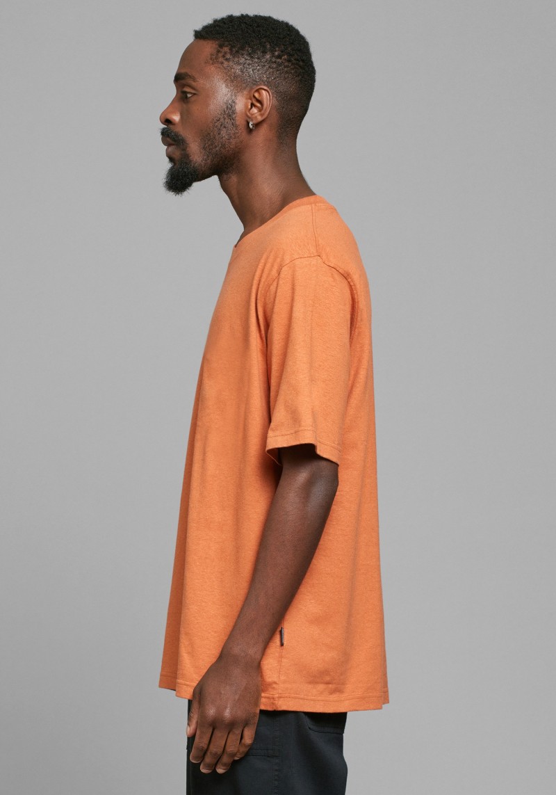 T-Shirt Gustavsberg Hemp Sunburn Orange