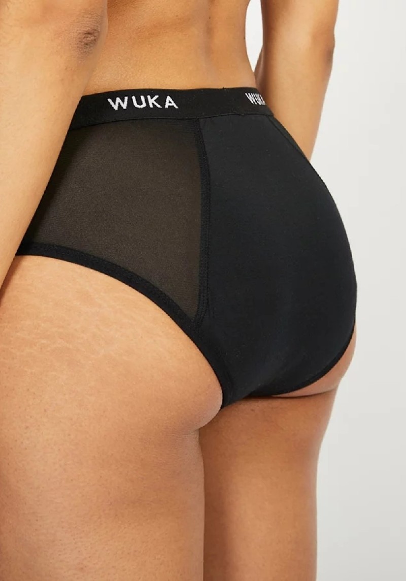 Wuka Wear - Period Panty Wuka Ultimate™ Midi Brief Light Flow Black