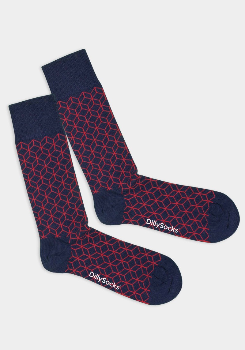 DillySocks - Socken Reddish Lining
