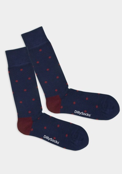 Socken Sparse Red Dots