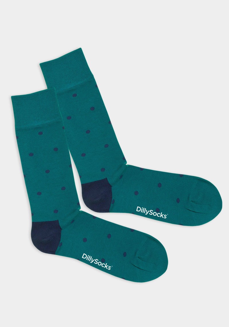 DillySocks - Socken Sparse Blue Dots