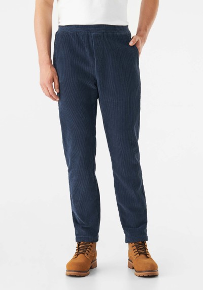 Cord-Hose Eric Trousers Midnight Blue