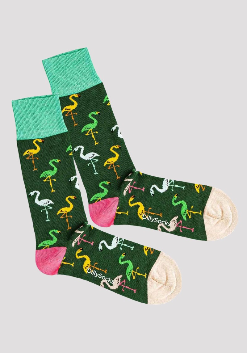 DillySocks - Socken Flamingo Forest