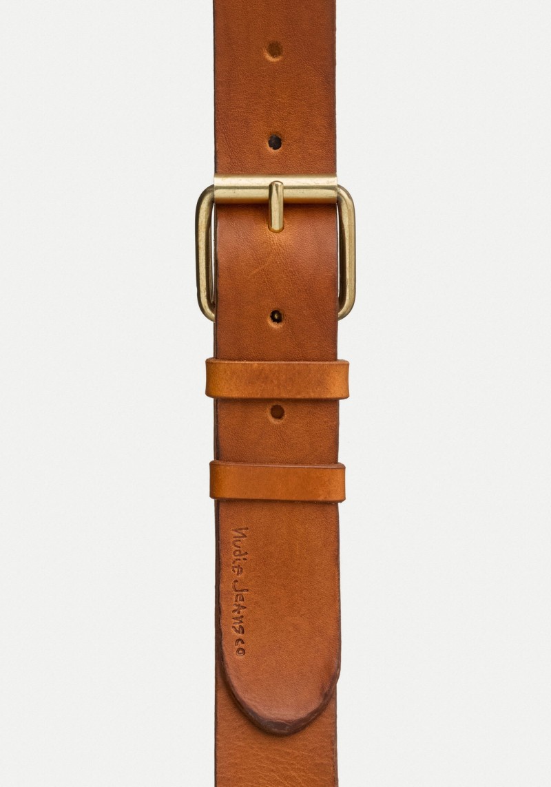 Gürtel Pedersson Leather Belt Toffee Brown