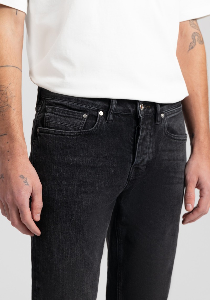 Herren-Jeans Jim Regular Slim Vintage Black