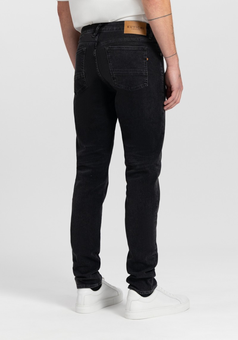 Herren-Jeans Jim Regular Slim Vintage Black