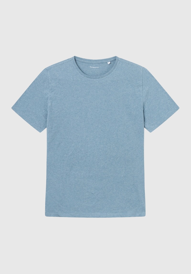T-Shirt Basic Tee Dusty Blue Melange