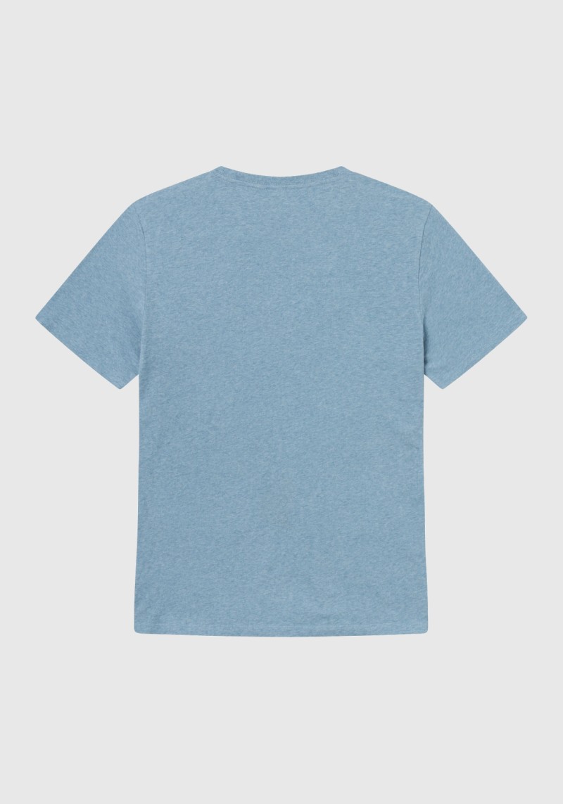 T-Shirt Basic Tee Dusty Blue Melange