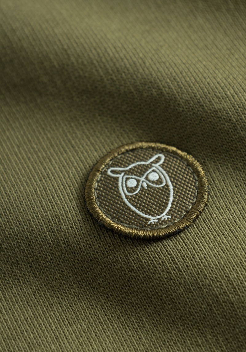 Sweatshirt Basic Badge Sweat Dark Olive