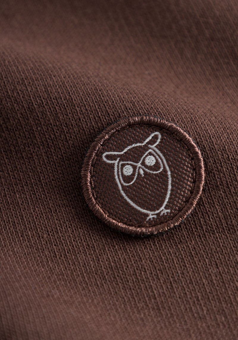 Sweatshirt Basic Badge Sweat Deep Mahogany