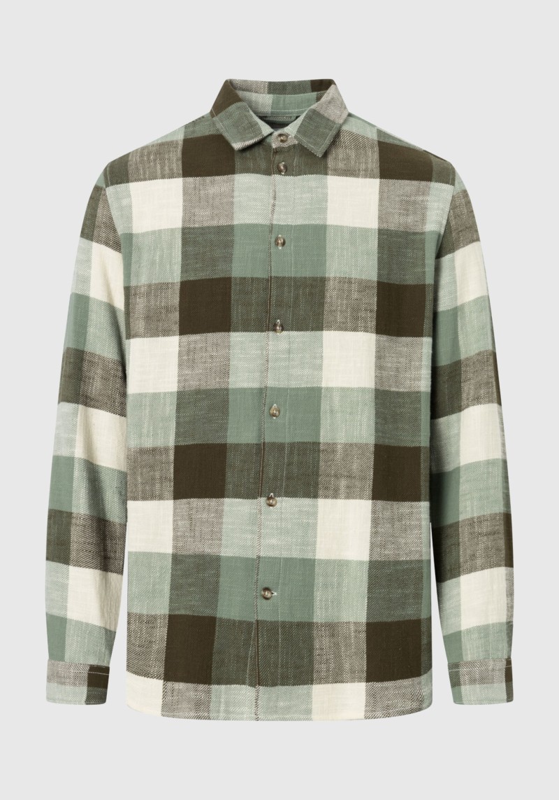 Hemd Regular Fit Checkered Shirt Green Check