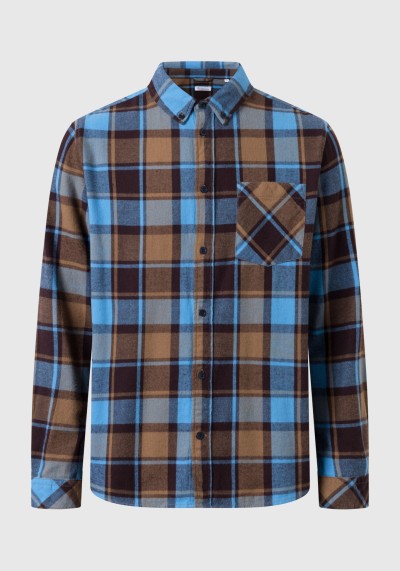Hemd Regular Fit Checkered Shirt Brown Check