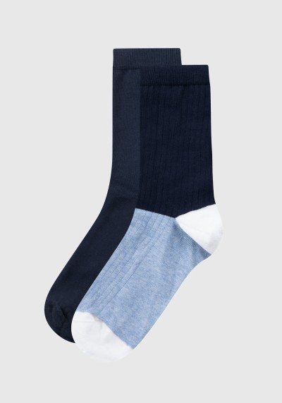 2er-Pack Socken Striped Socks Blue Stripe