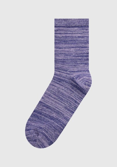 Socken Space Dye Lurex Socks Violet Tulip
