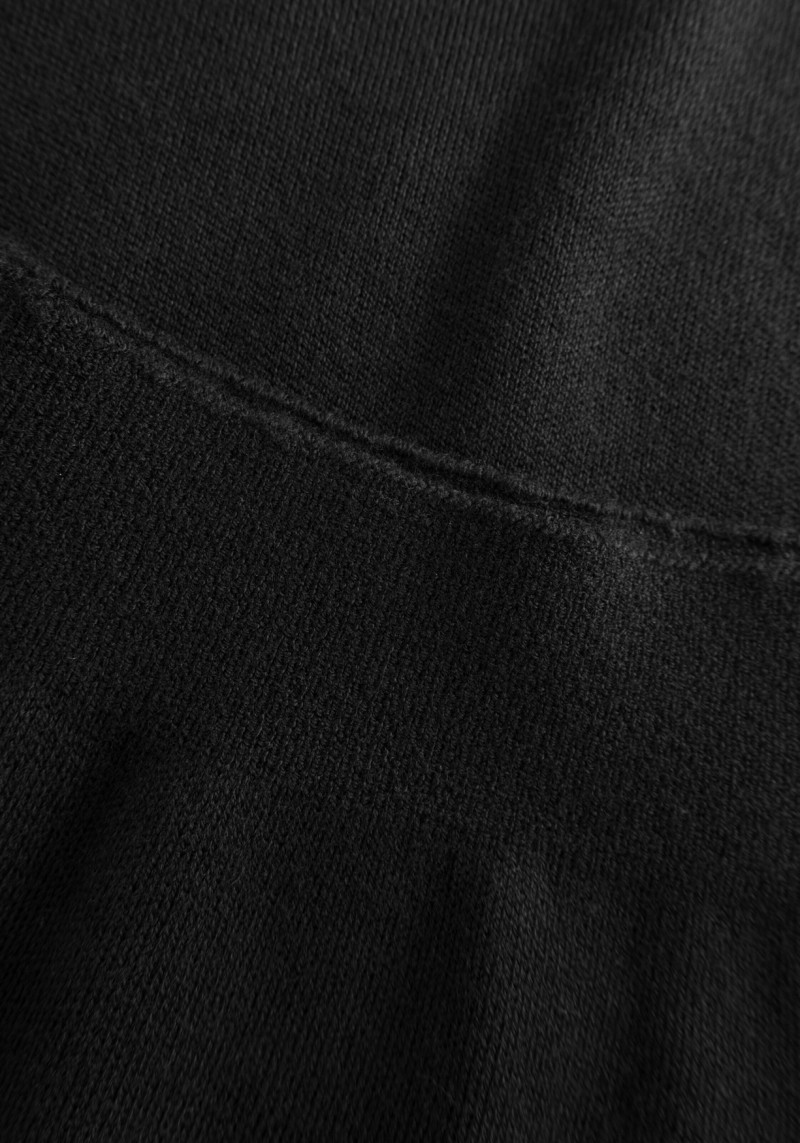 Midi-Rock Merino Knit Skirt Black Jet
