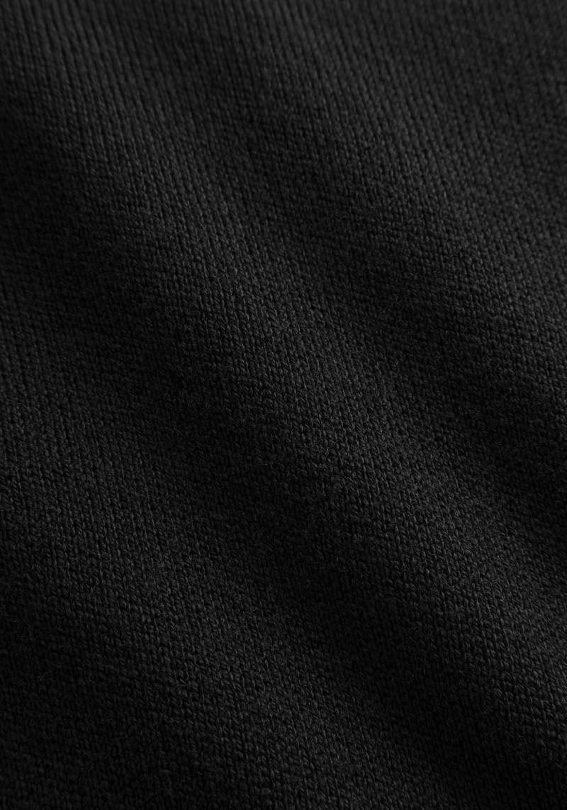 Midi-Rock Merino Knit Skirt Black Jet