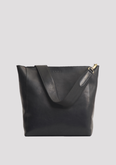 Leder-Shopper O My Bag Sofia Eco-Stromboli Leather black