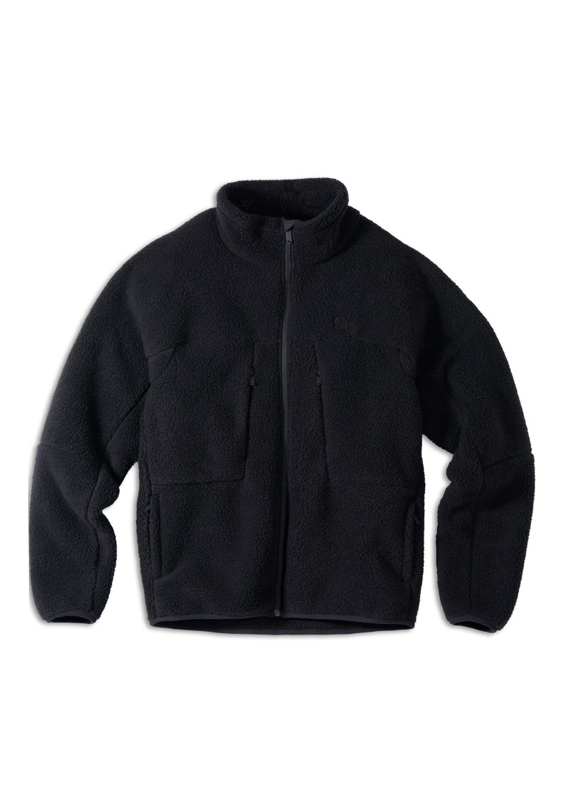Pinqponq - Fleecejacke Unisex Fleece Jacket Peat Black