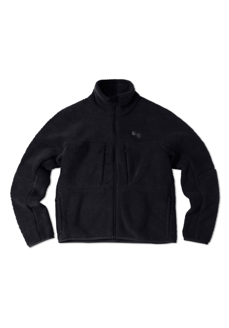 Pinqponq - Damen-Fleecejacke Fleece Jacket Peat Black
