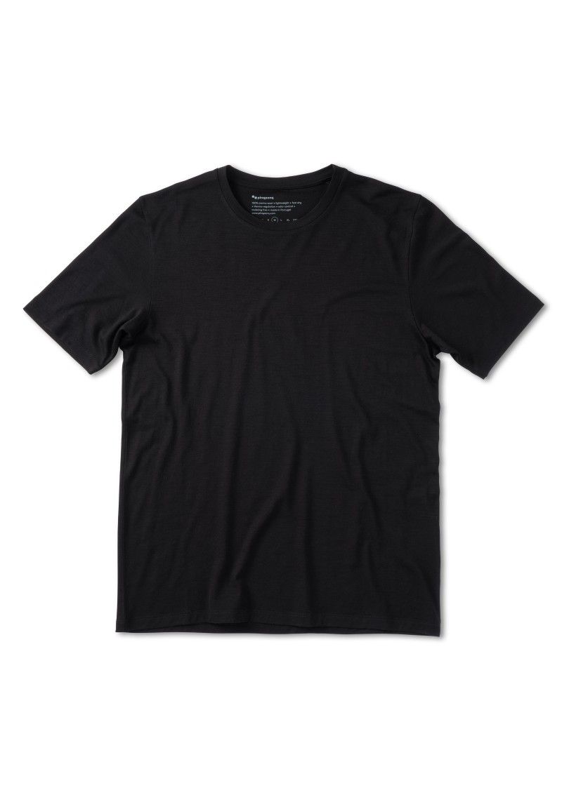 Pinqponq - T-Shirt Merino Men Iconic Sheep Black