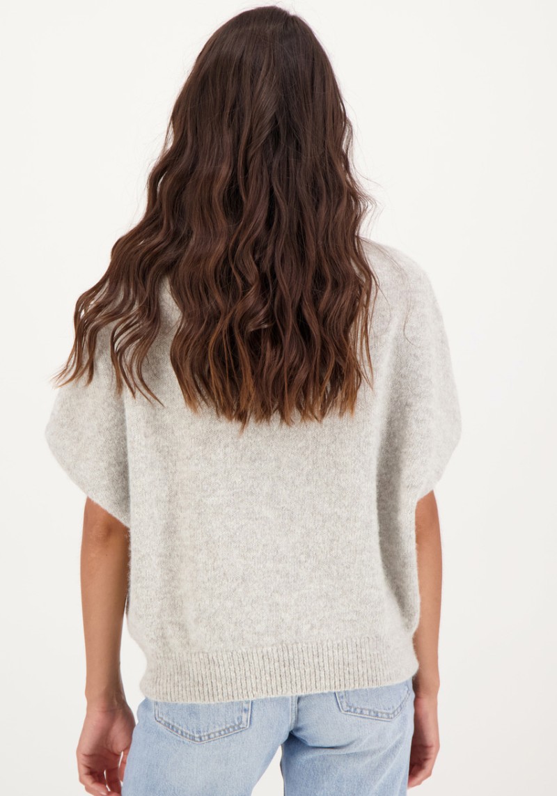 Les Racines du Ciel - Pullover Aube Sleeveless Sweater Light Grey