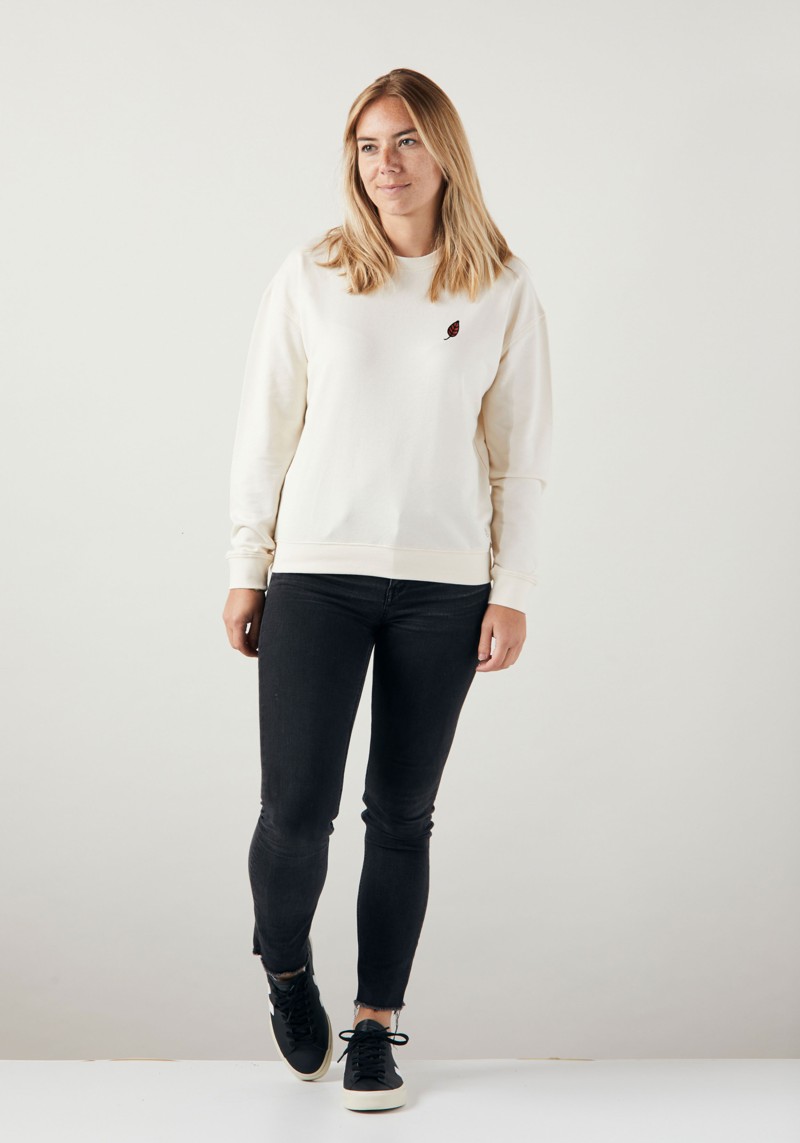 WE ARE ZRCL - Damen-Sweater Little Leaf Natural