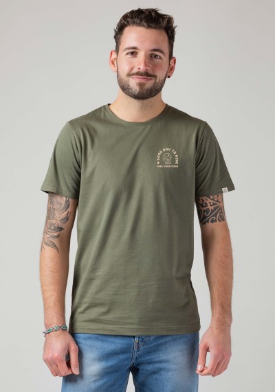 Herren-T-Shirt Hike Olive