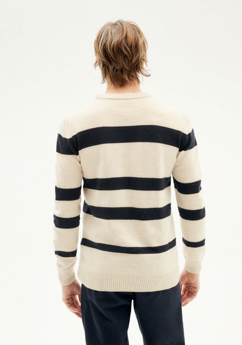 Thinking Mu - Strickpullover Guillaume Knitted Sweater Ivory