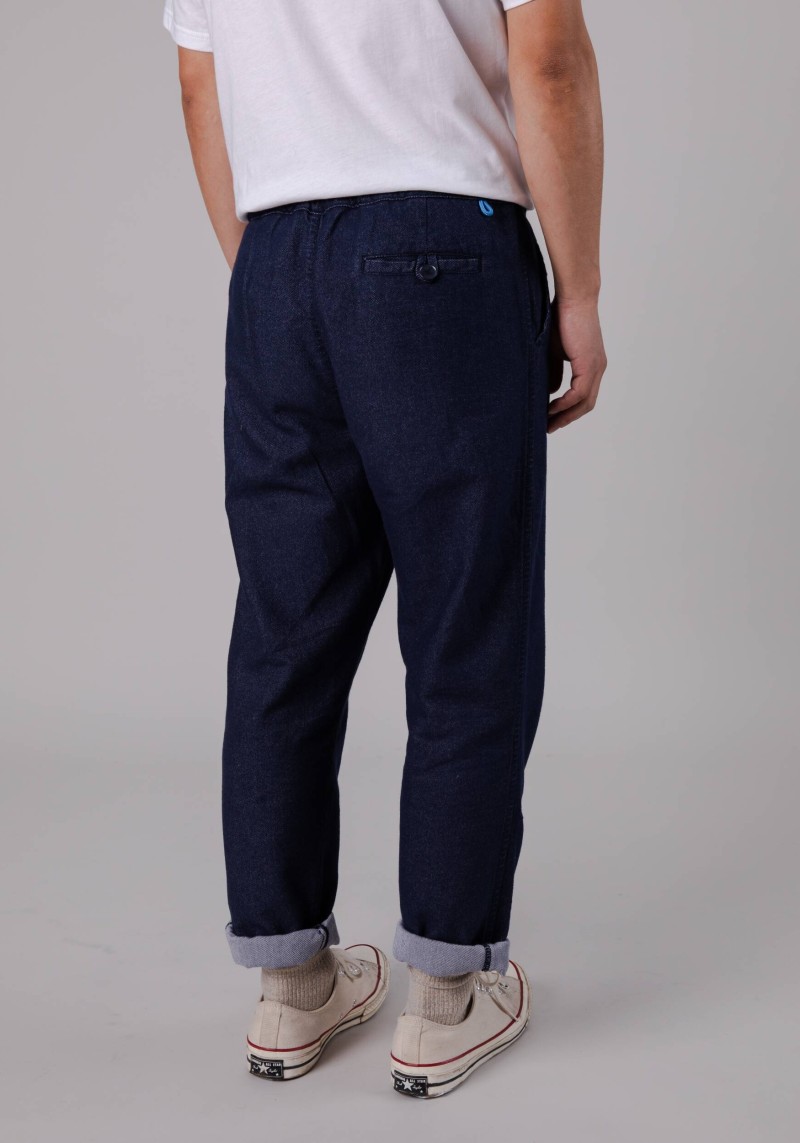 Flanell-Chinos Flannel Comfort Chino Navy