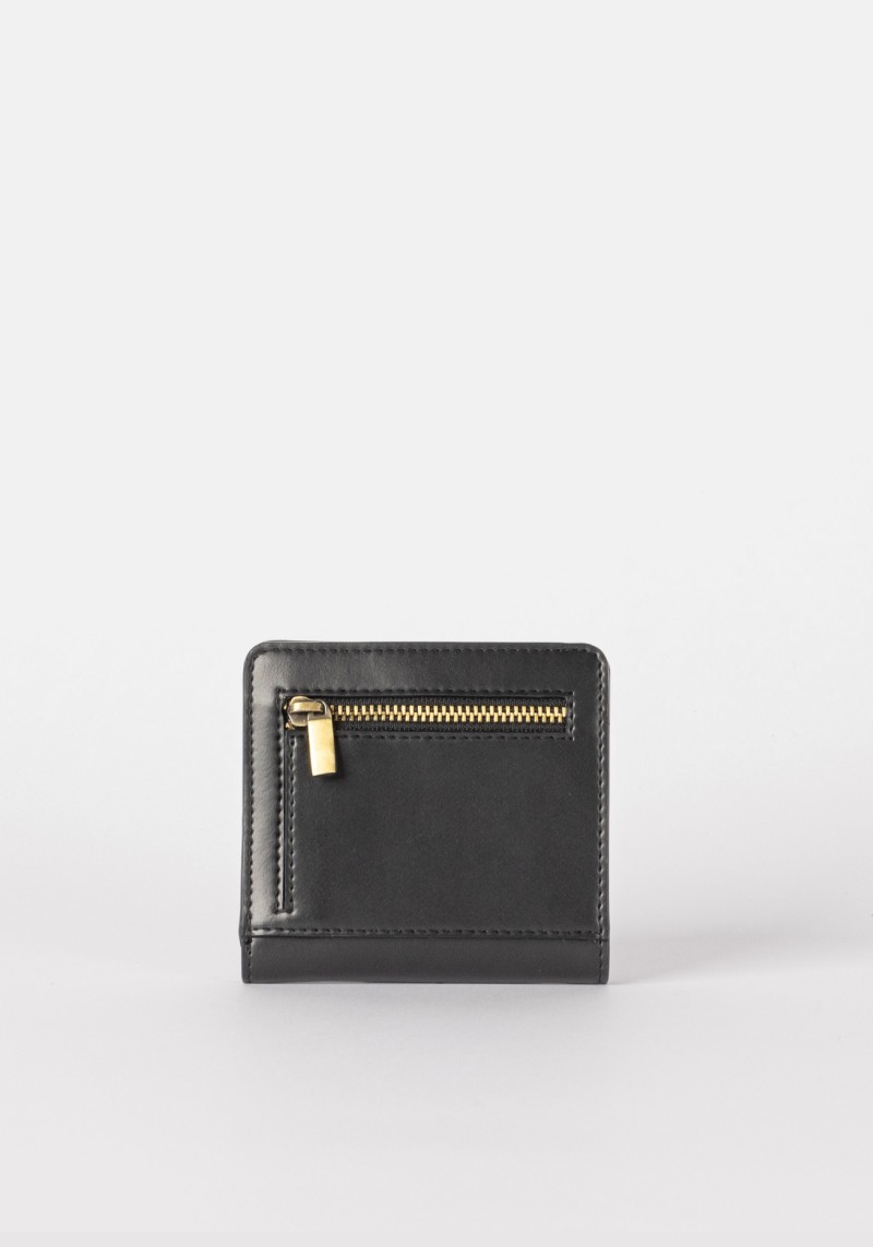 Portemonnaie Alex Fold-Over Apple Leather Black
