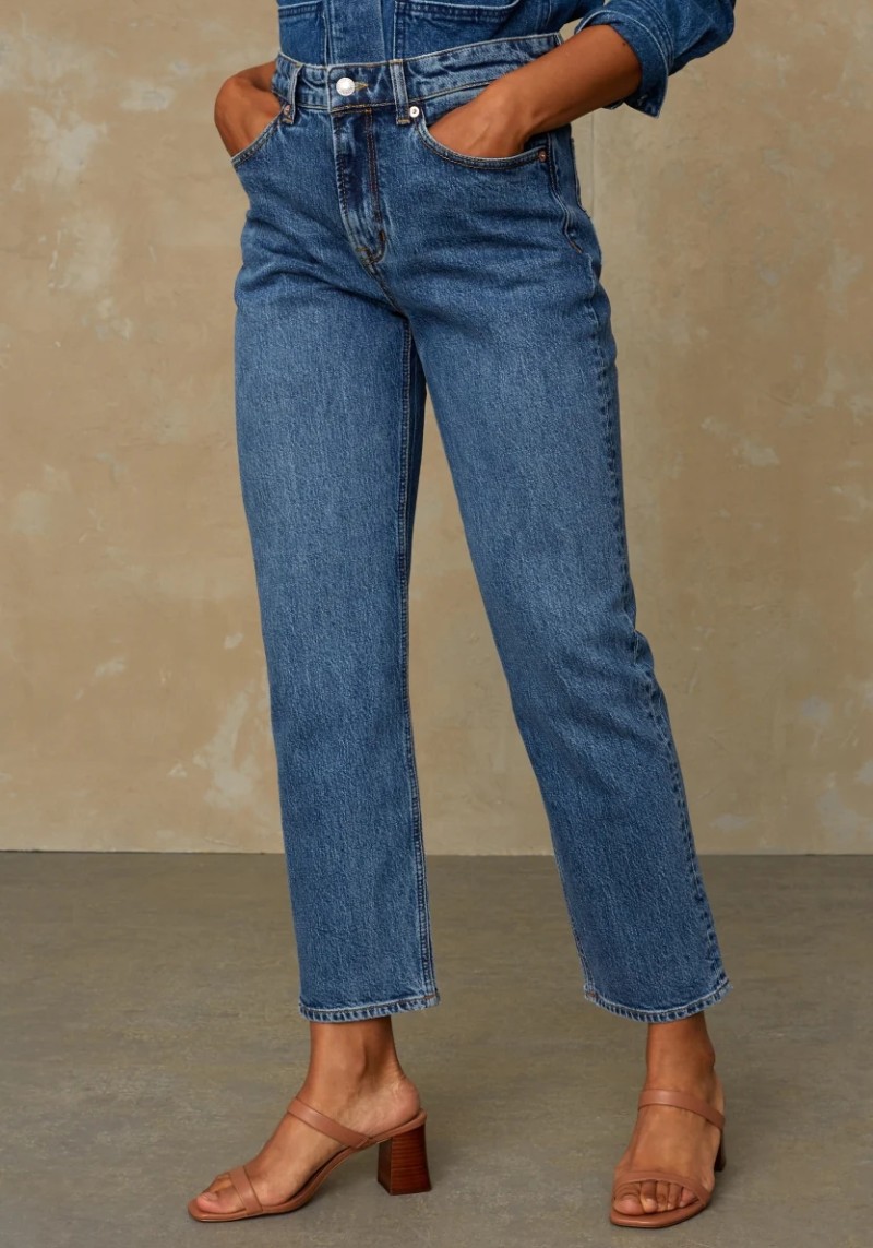 Jeans Caroline Cropped Eco Xavier Blue Marble