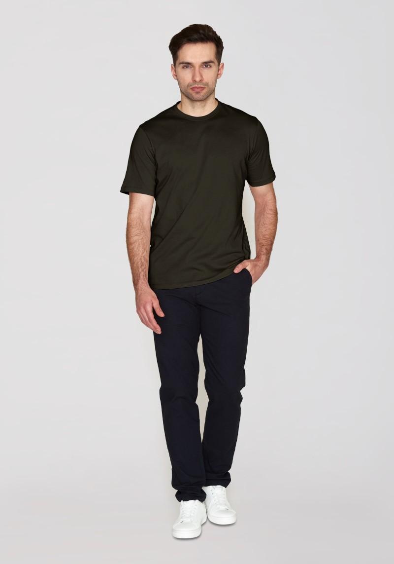 T-Shirt Basic Tee Green Melange