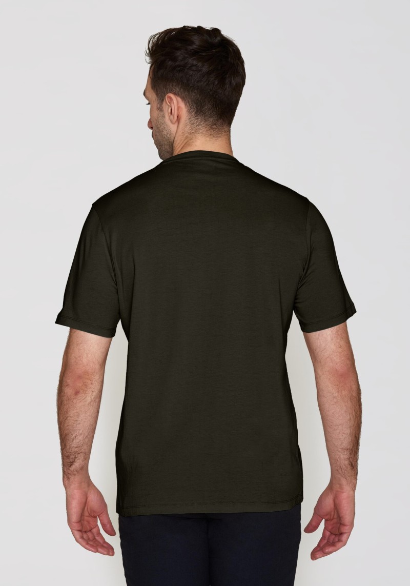 T-Shirt Basic Tee Green Melange