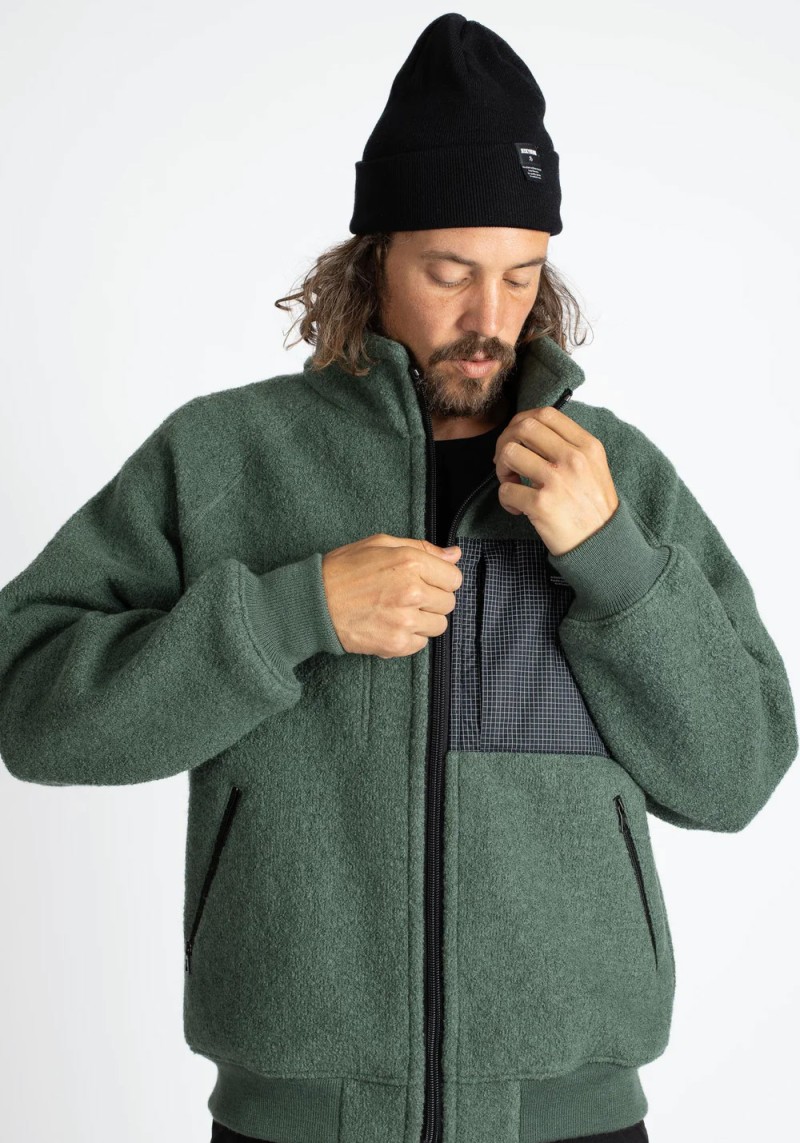 Jeckybeng - The Natural Wool Fleece Jacket Green