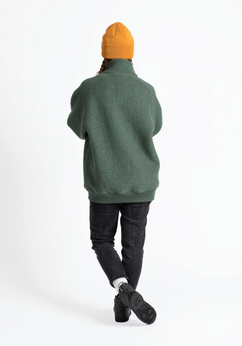 Jeckybeng - The Natural Wool Fleece Jacket Green