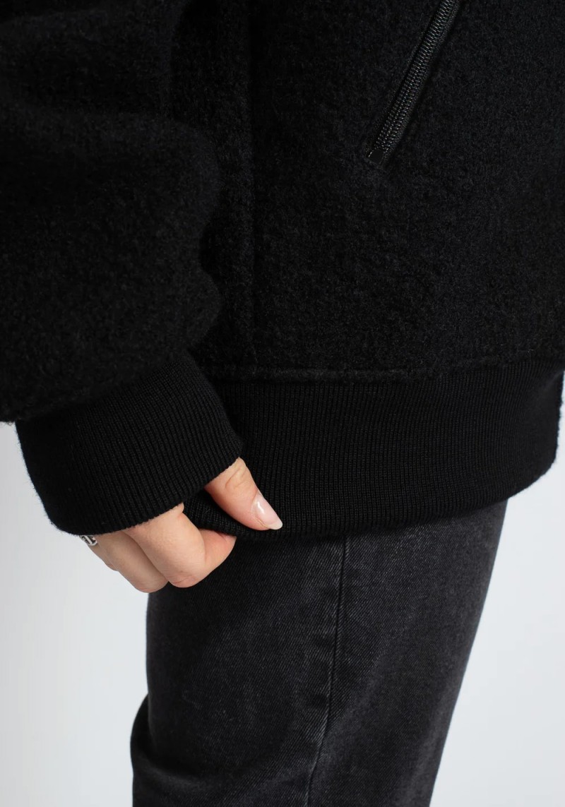 Jeckybeng - The Natural Wool Fleece Jacket Black