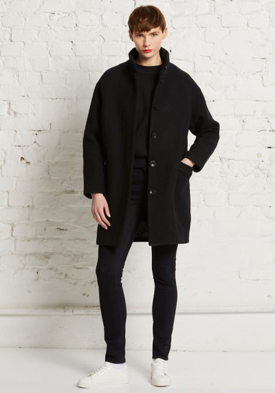 Damenmantel O-Shape Coat Black
