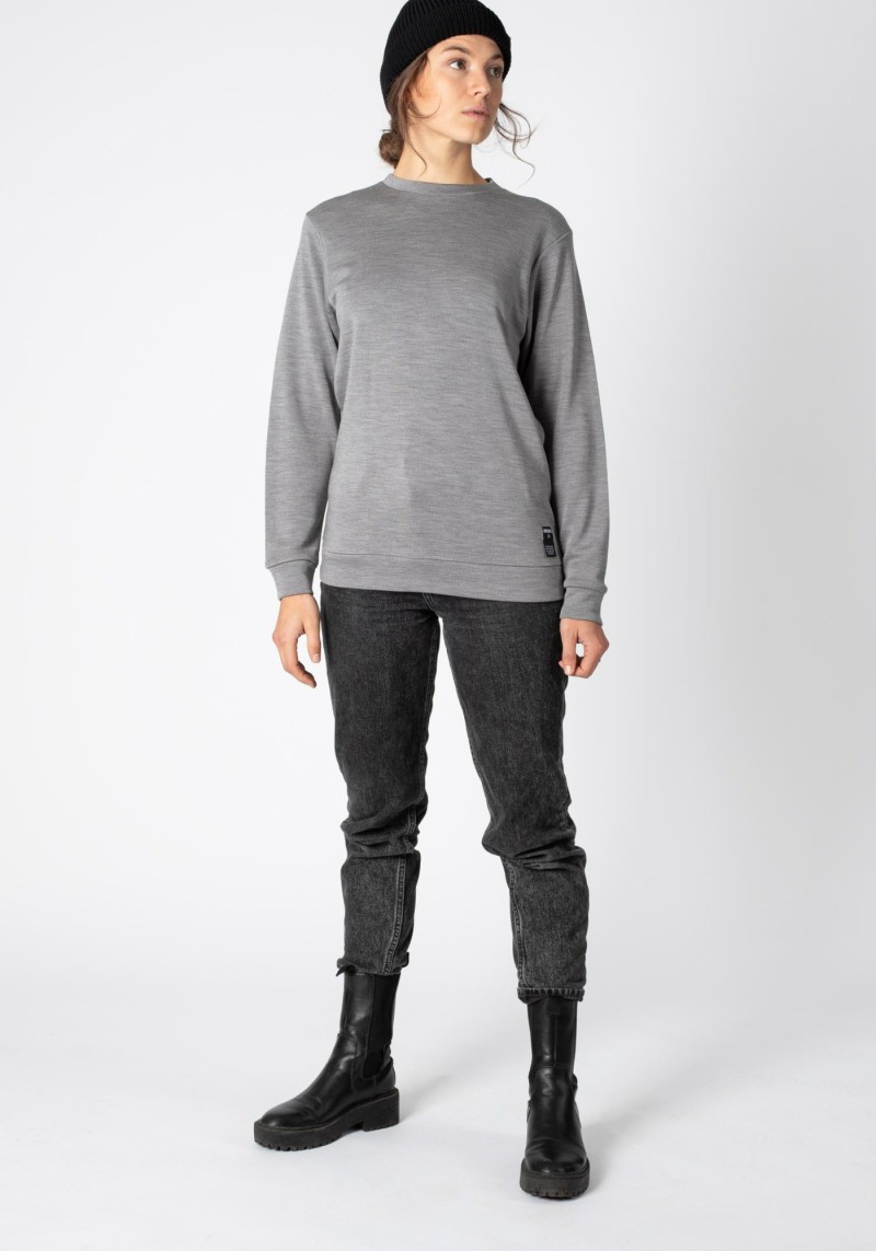 Jeckybeng - The Merino Sweater Unisex Grey Melange