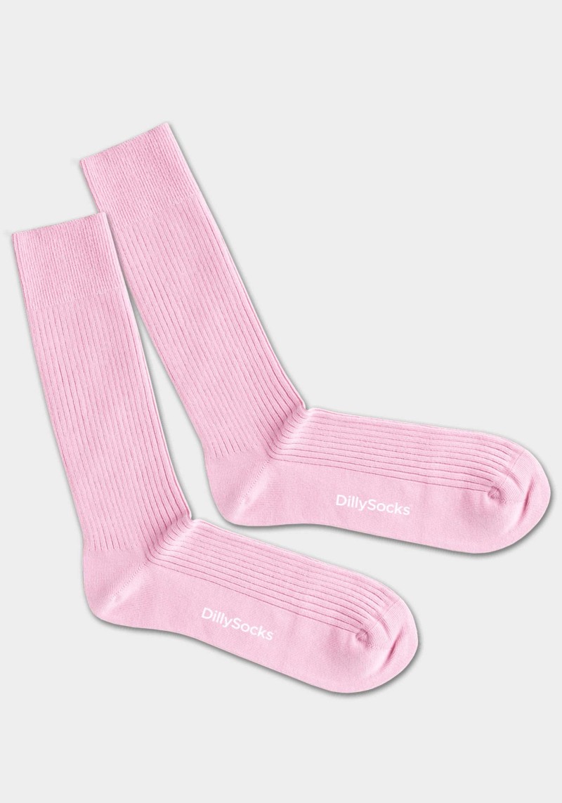 Socken Ribbed Piggy Pink