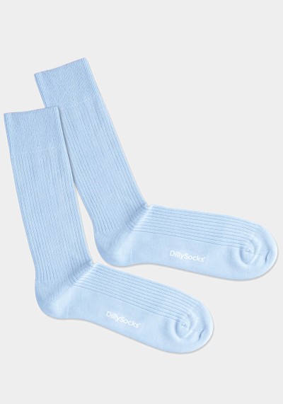 Socken Ribbed Baby Blue