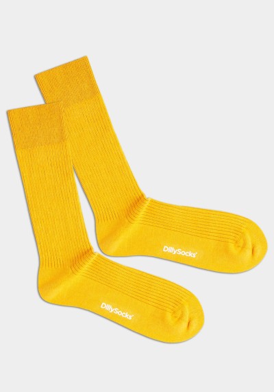 Socken Ribbed Sunny Yellow