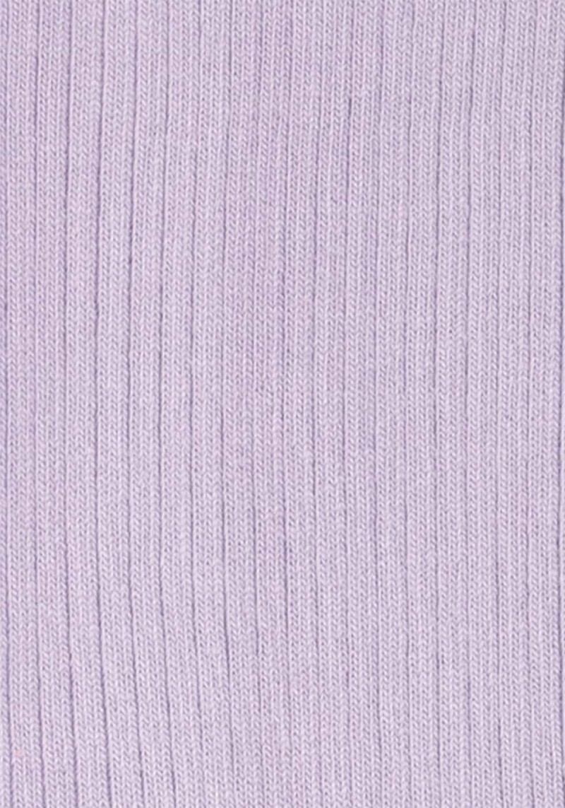 Socken Ribbed Lavender Lilac