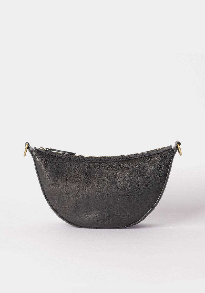 Crossbody Bag Soft Grain Leather Black