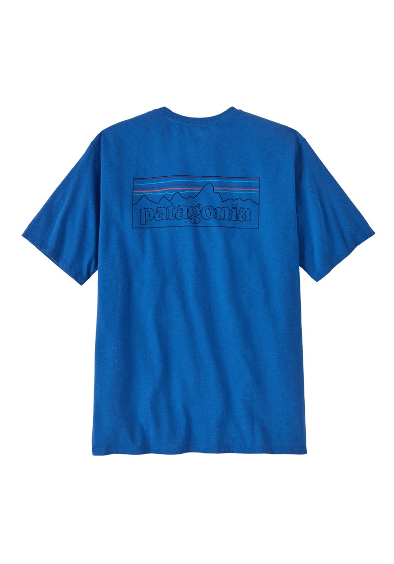 T-Shirt M's P-6 Logo Responsibili-Tee P-6 Outline: Vessel Blue
