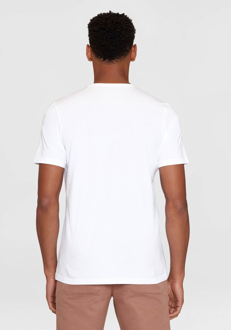 T-Shirt Single Jersey Small Chest Print Bright White