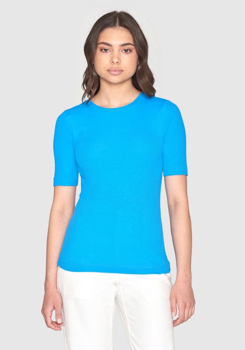 Rib T-Shirt Malibu Blue