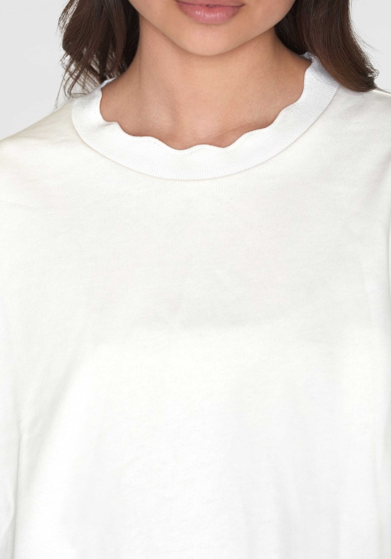 Sweatshirt A-Shape Fashion Sweat Egret